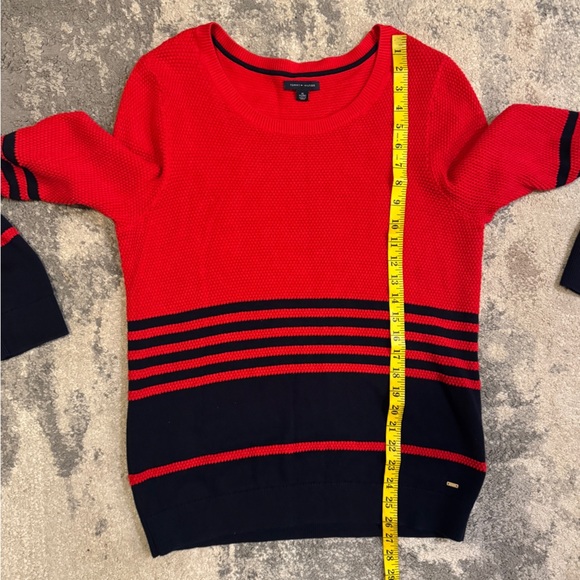 Tommy Hilfiger Red  Striped Women's Sweater - Picture 6 of 6